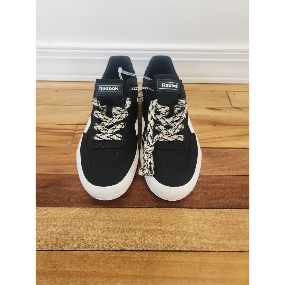 Reebok Leopard Print Shoes Brown Black White Low Top Comfort Size 8.5 NEW - Picture 2 of 7
